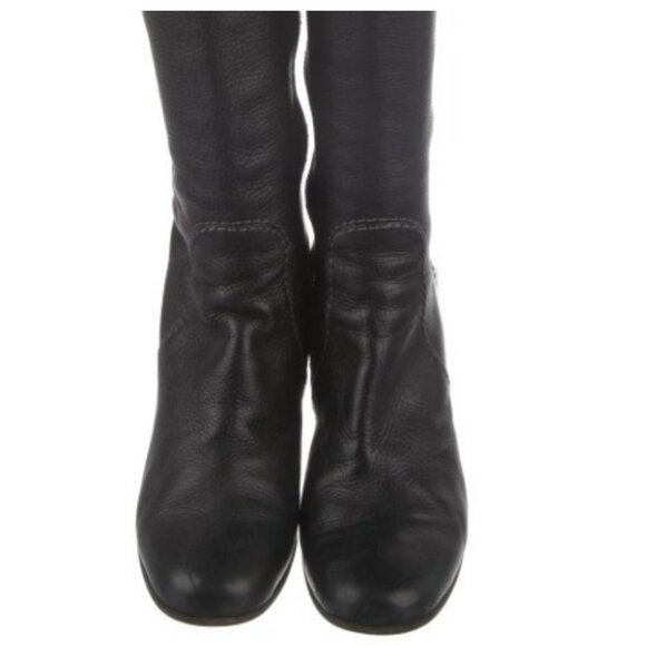 Authentic Chloé Italian Calfskin Leather Knee-High Boots - Picture 8 of 11